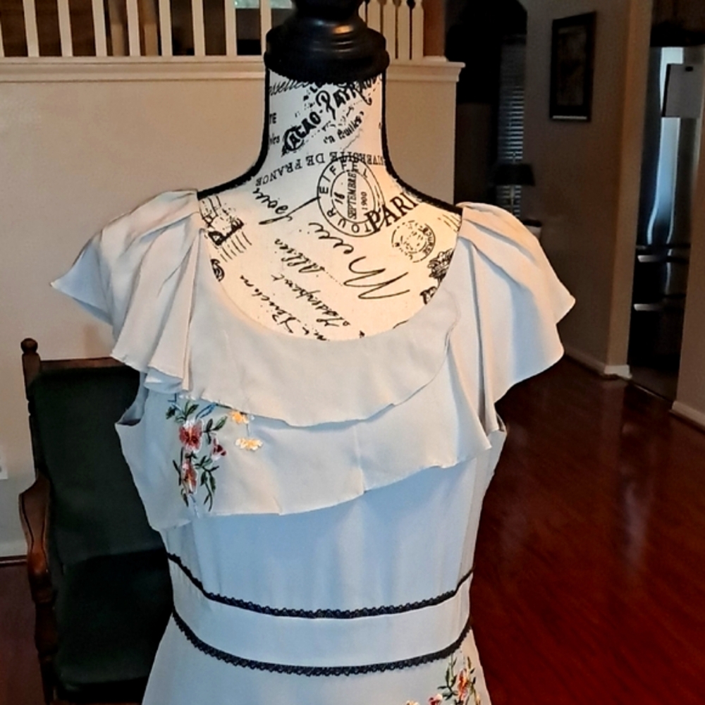 Floreat Anthropologie Silk Dress Size 8 - Picture 2 of 7